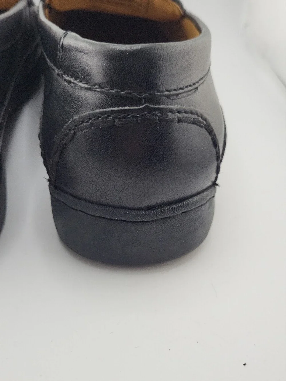 Bass Black Leather Slip-On Moccasin Loafers Men 10 1/2 M
